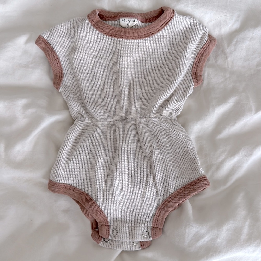 Sleeveless Nubby Cotton Onesie